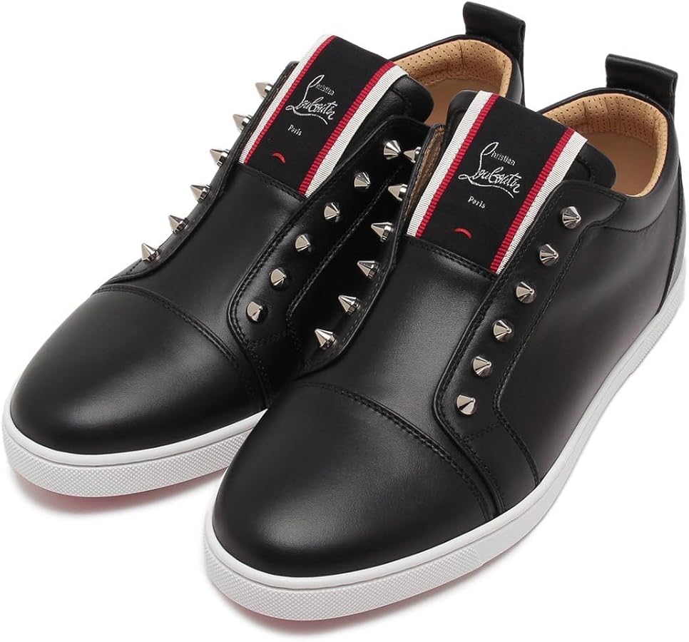 ルブタン　スタッズ　フラットシューズ　バレリーナ　黒　36.5 靴　試着のみ ルブタン スタッズ フラットシューズ バレリーナ 黒 36.5 靴 試着のみ